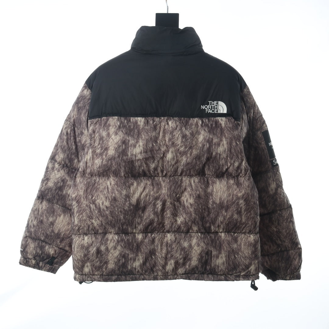 The North Face x Supreme 1996 Retro Nuptse Jacket "Brown Fur Print"