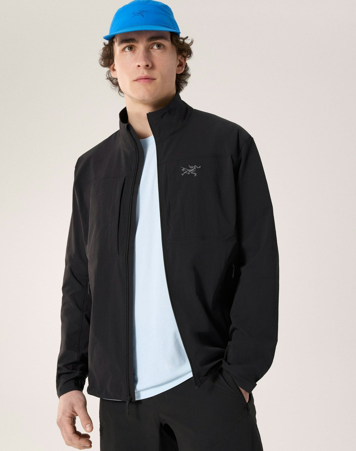 Arc'teryx Gamma Lightweight Jacket Men's Black Softshell Windproof Outdoor Coat