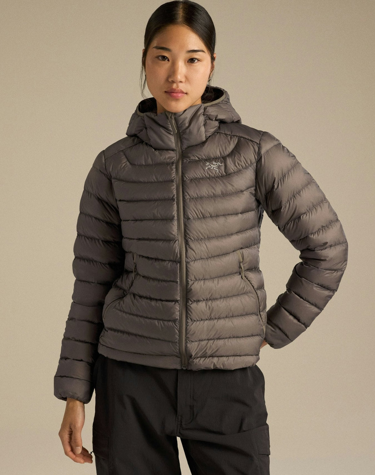 Arc'teryx Cerium Hoody Women's Smoke Grey Down Jacket 850 Fill Power Winter Outdoor Coat