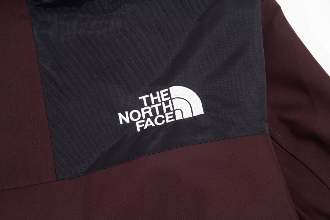 The North Face Mountain Series "Wine Red" Men GORE‑TEX Hooded Waterproof Shell Jacket