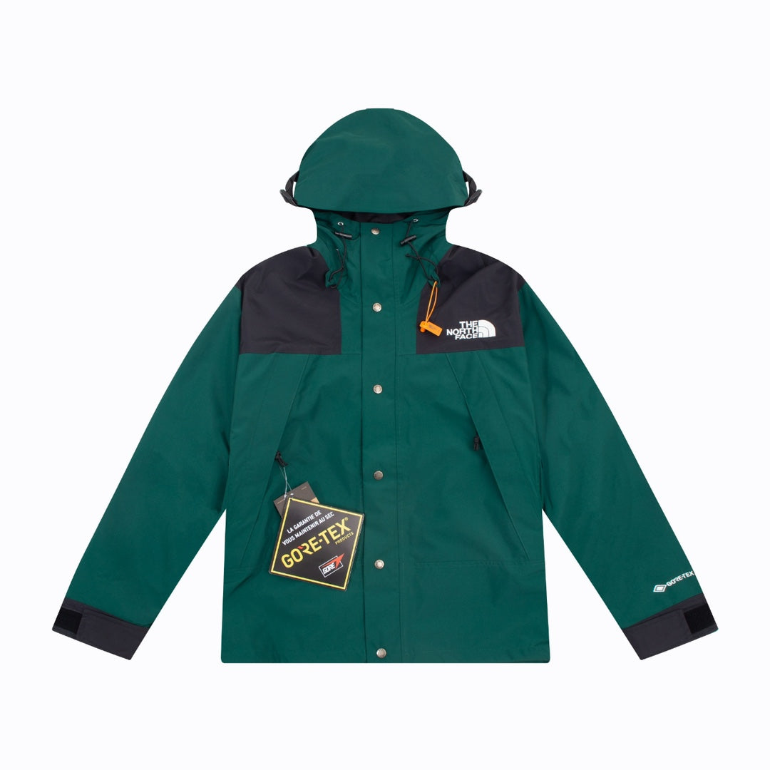 The North Face Mountain Series "Forest Green" Men GORE‑TEX Hooded Waterproof Shell Jacket