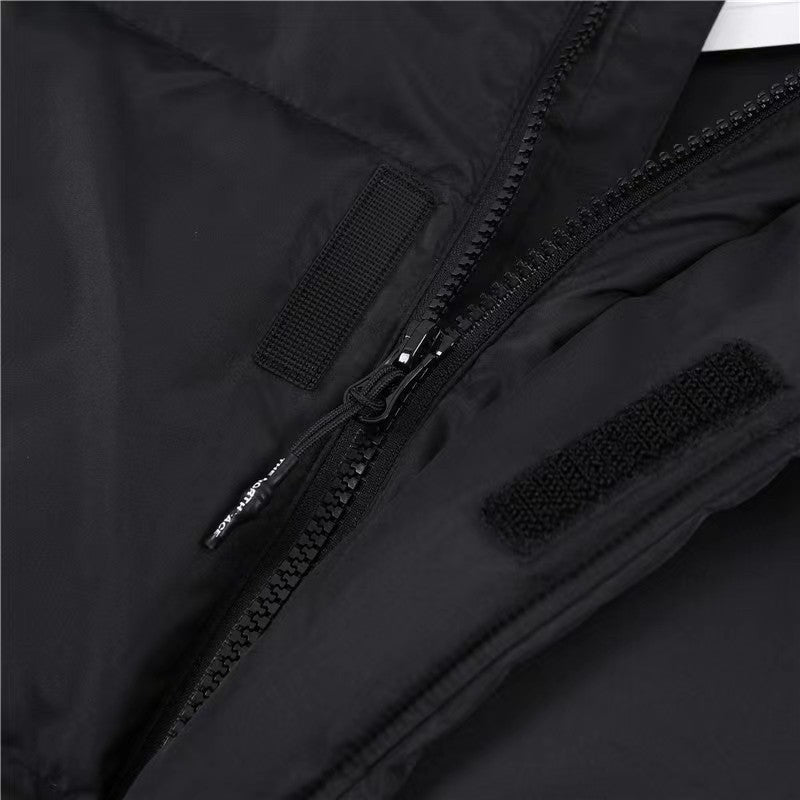 The North Face Long Hooded Puffer Parka Jacket Black Long Down Coat