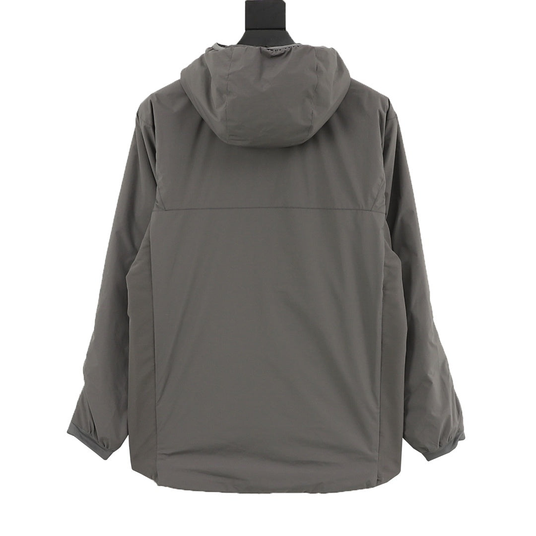 Arc'teryx Atom Series Men's Hooded Insulated Outdoor Jacket in "Charcoal Gray"