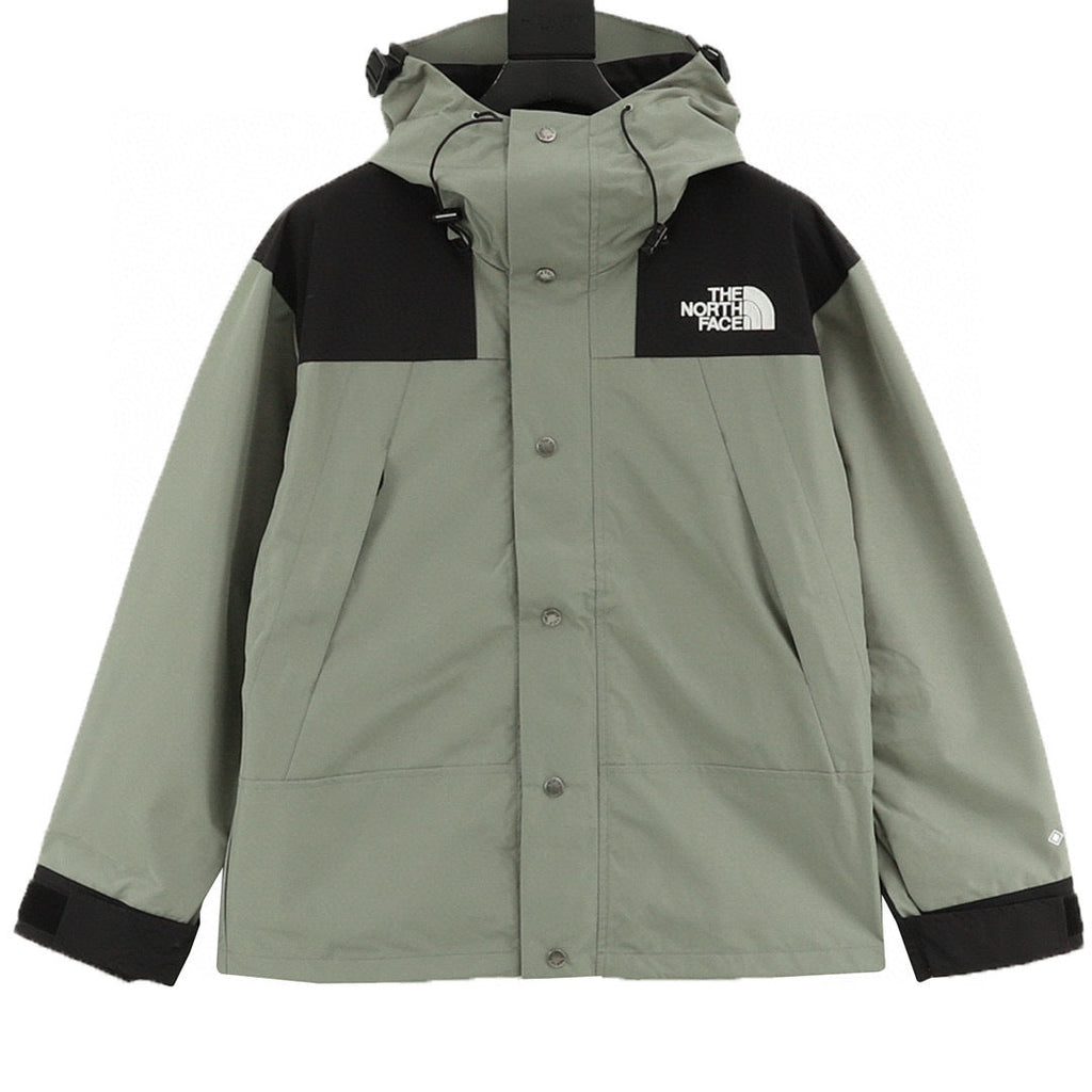 The North Face Mountain Series "Sage Green Black" Men Gore-Tex Waterproof Hooded Hard Shell Jacket