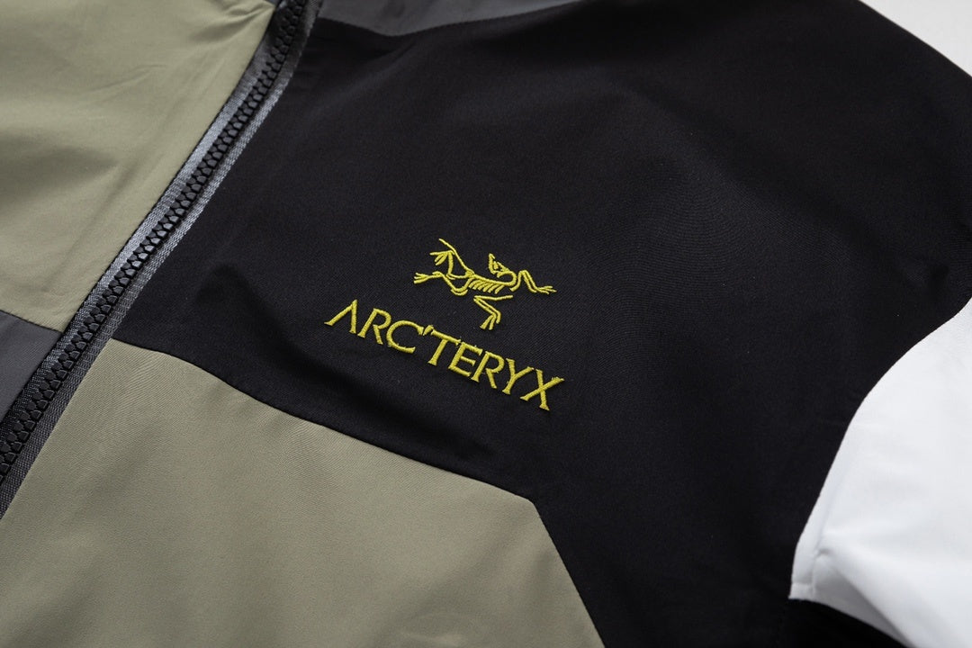 Arc'teryx Beta Series Men's GORE-TEX Hooded Waterproof Shell Jacket in "Multi-Color Patchwork"