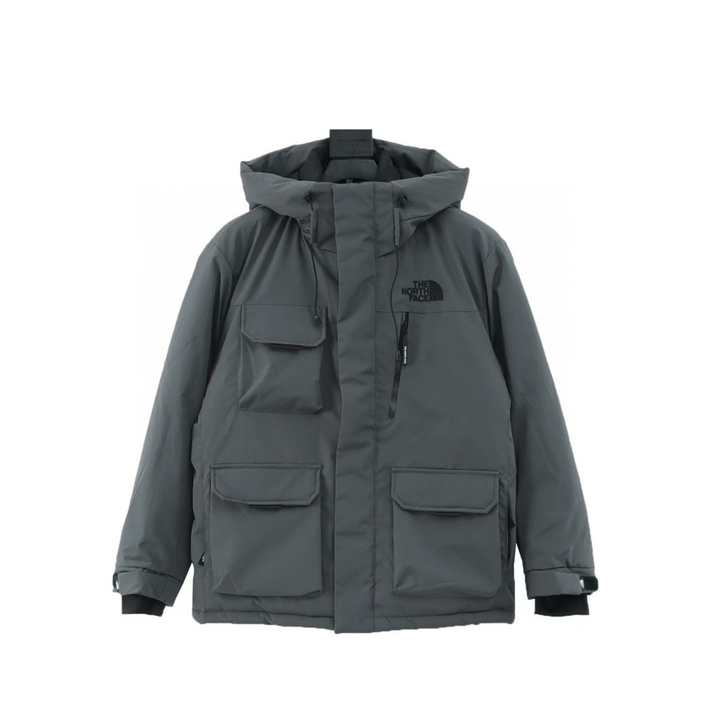 The North Face Cargo Pocket Parka Series Men Winter Jacket "Dark Gray"