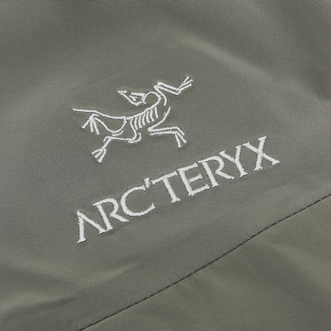 Arc'teryx Alpha SV Series Men's Hooded Waterproof Ski Jacket in "Grey Green"