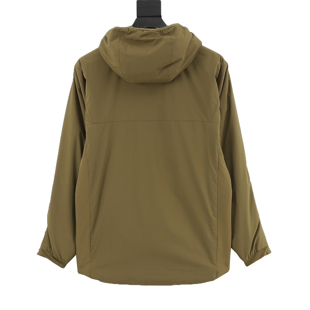 Arc'teryx Atom Series Men's Hooded Insulated Outdoor Jacket in "Olive Green"