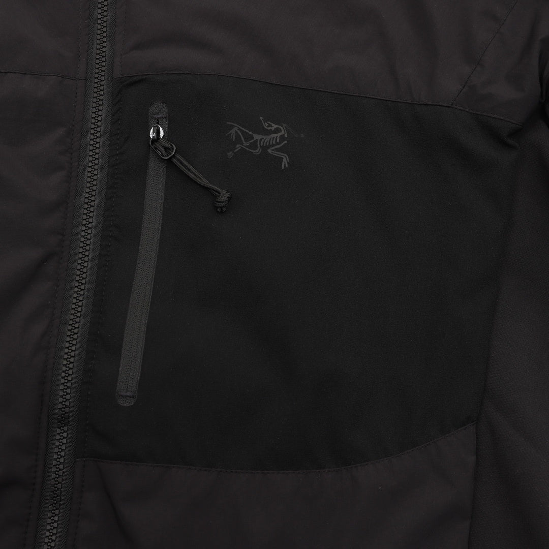 Arc'teryx Atom Series Men's Hooded Lightweight Insulated Jacket in "Black"