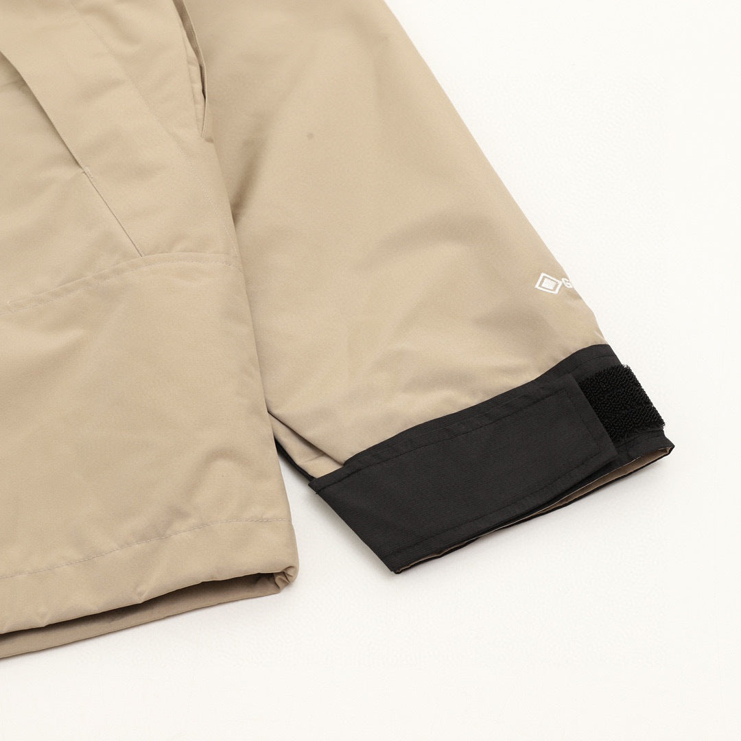 The North Face Mountain Series "Khaki Black" Men Gore-Tex Waterproof Hooded Hard Shell Jacket