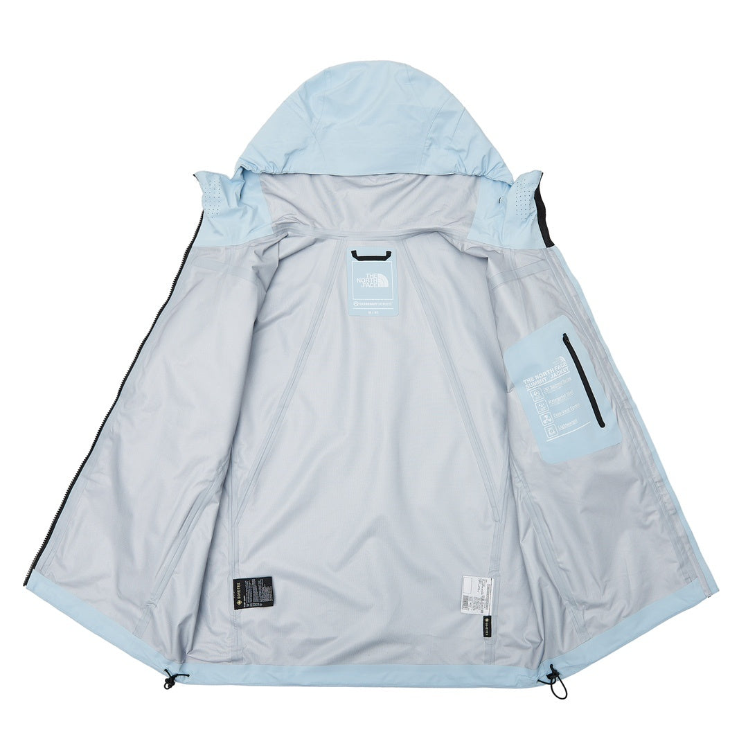 The North Face Summit Series "Light Blue" Men Gore-Tex Hooded Waterproof Hard Shell Jacket