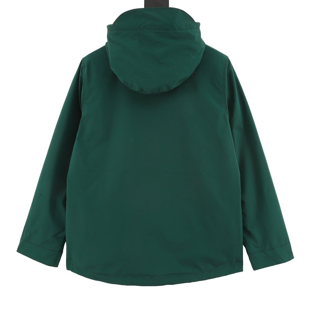 The North Face Series Men Hooded Windproof Rain Jacket "Forest Green"