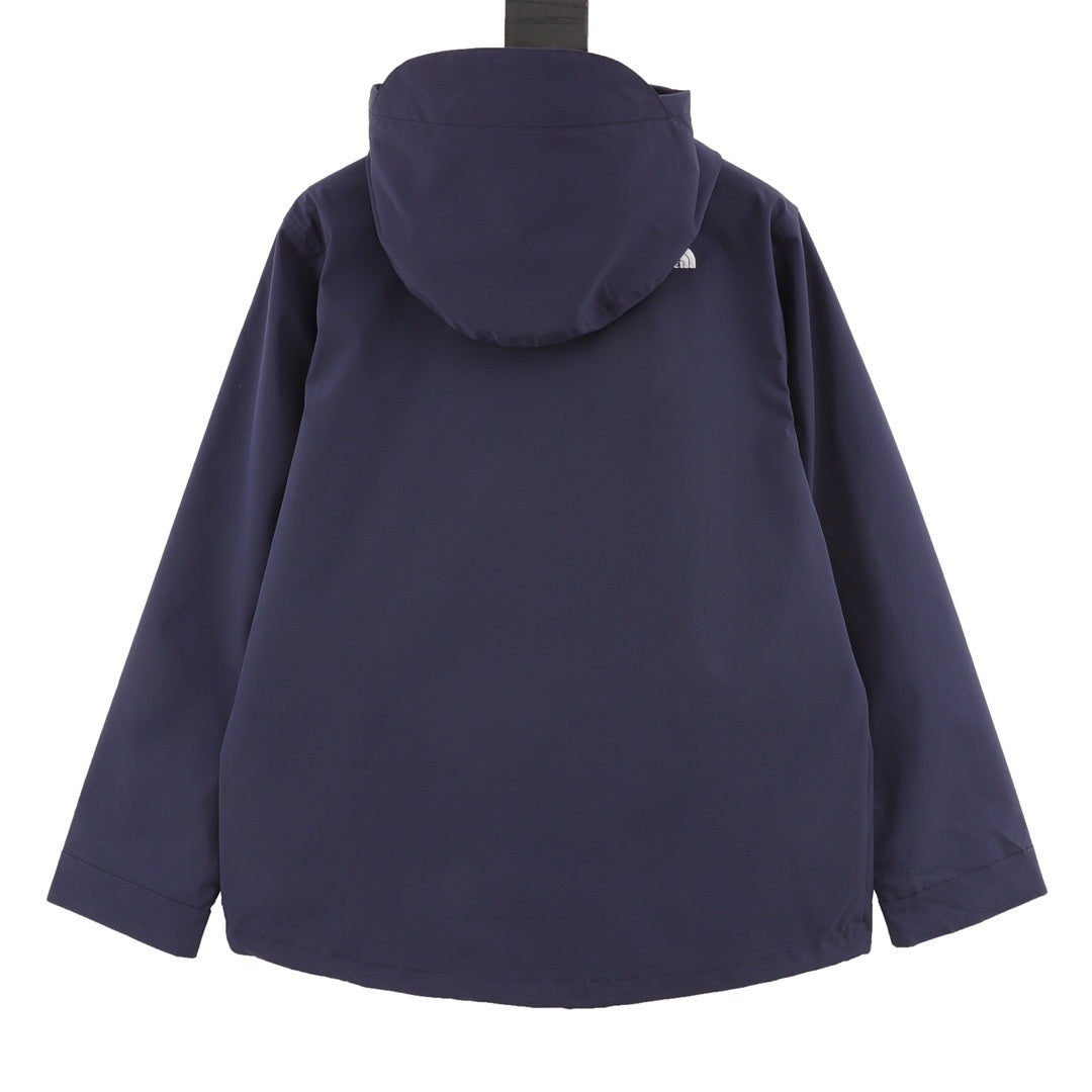 The North Face Series Men Hooded Windproof Rain Jacket "Navy Blue"