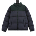 The North Face 1996 Retro Nuptse Series "Deep Green Navy" Men Stand Collar Puffer Down Jacket