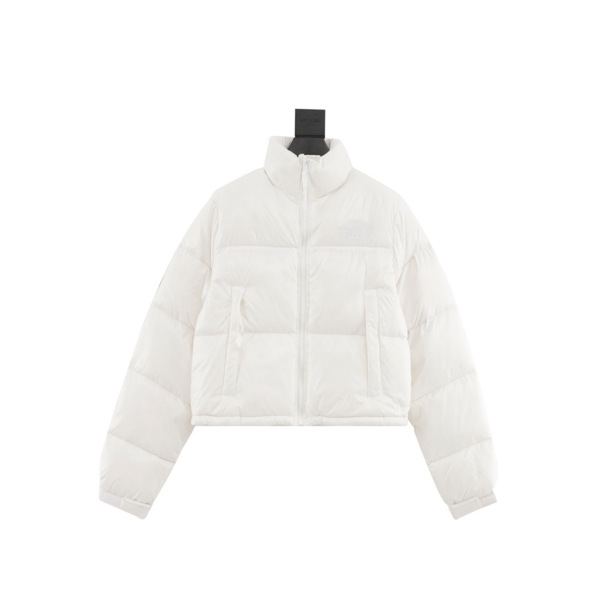 The North Face Women Crop Puffer Down Jacket "Off White"