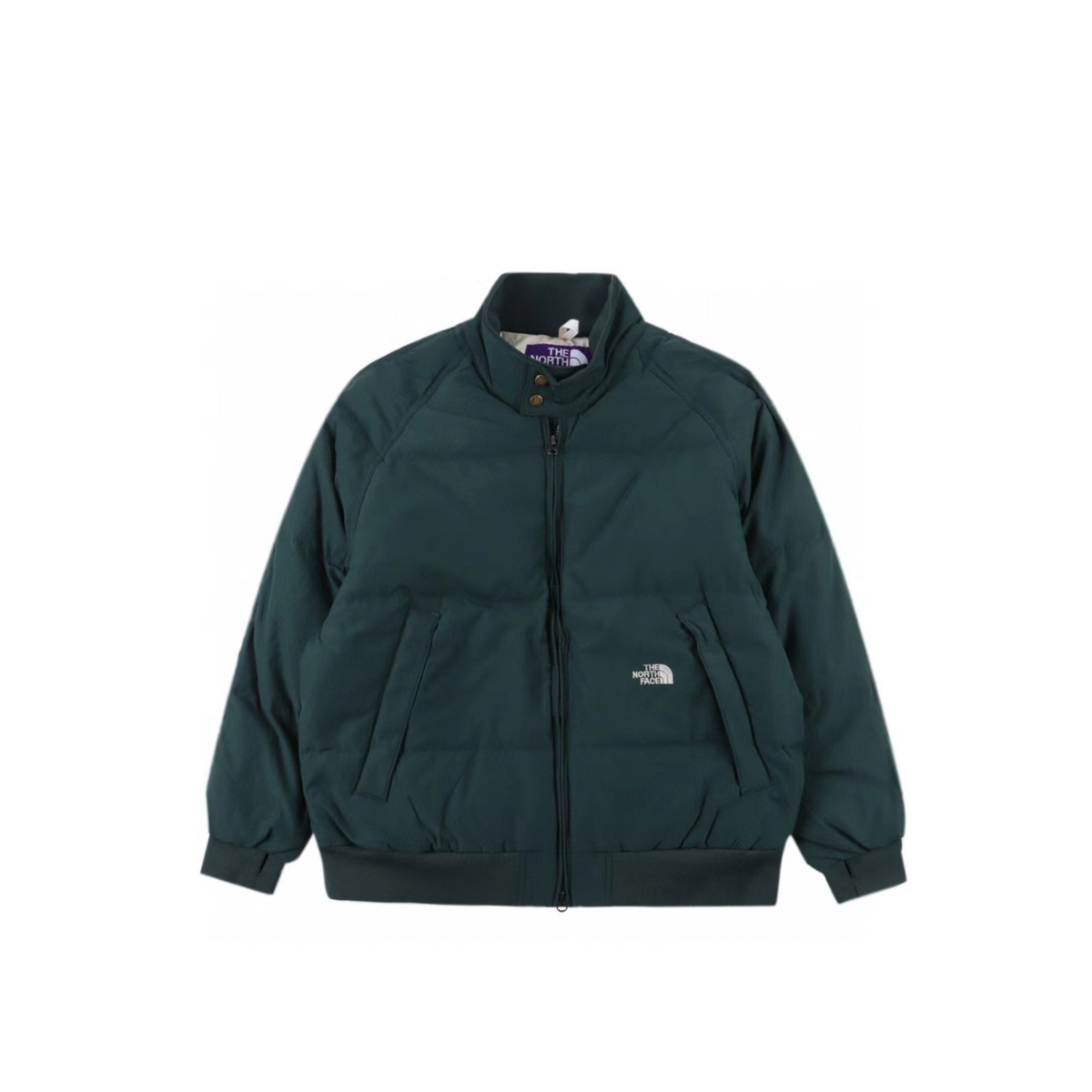 The North Face Purple Label Stand Collar Bomber Series Men Down Jacket "Dark Green"