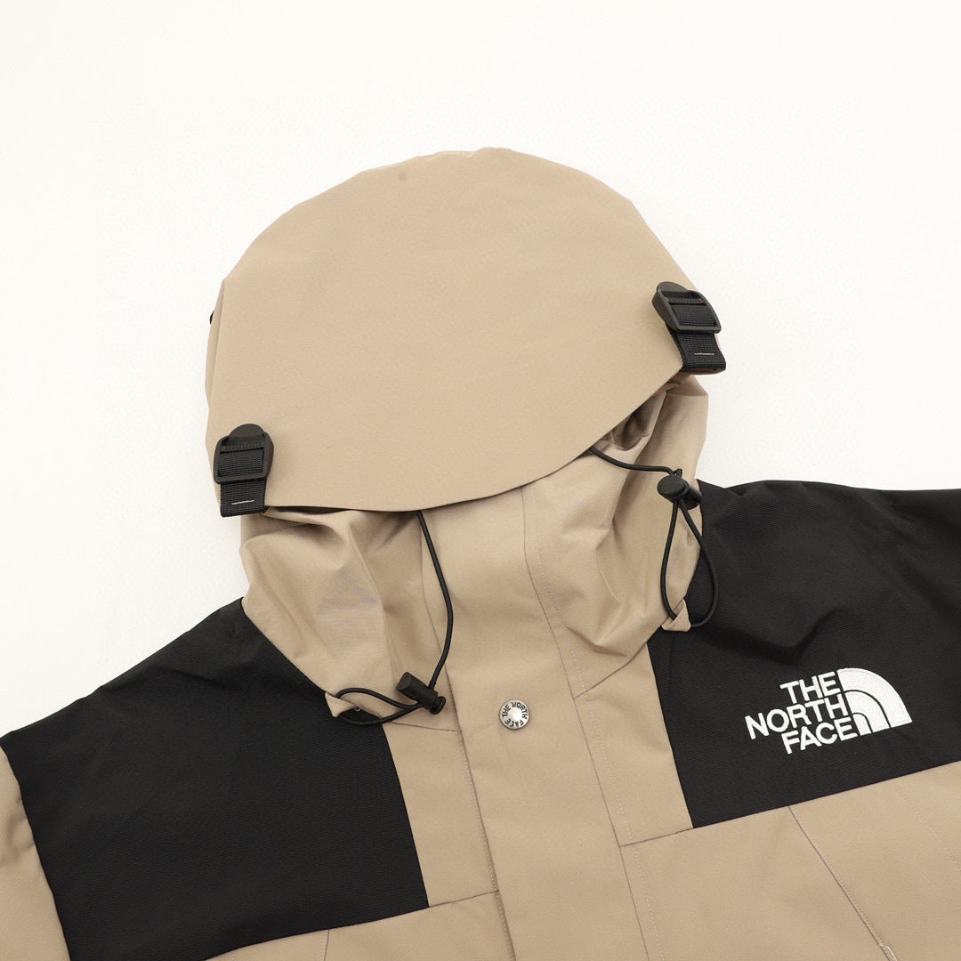 The North Face Mountain Series "Khaki Black" Men Gore-Tex Waterproof Hooded Hard Shell Jacket