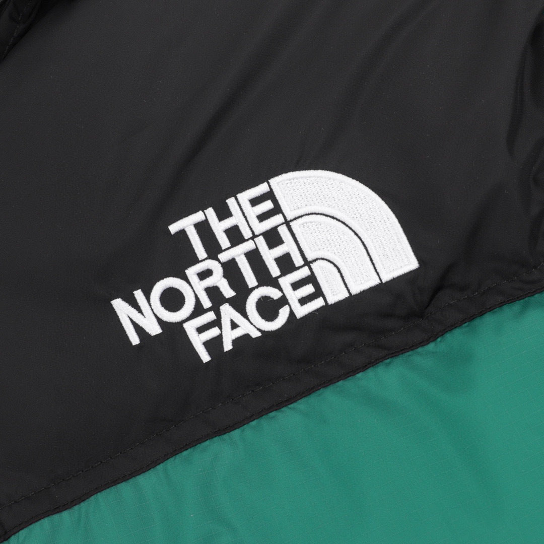The North Face 1996 Retro Nuptse Series "Emerald Green" Men Hooded Puffer Down Jacket