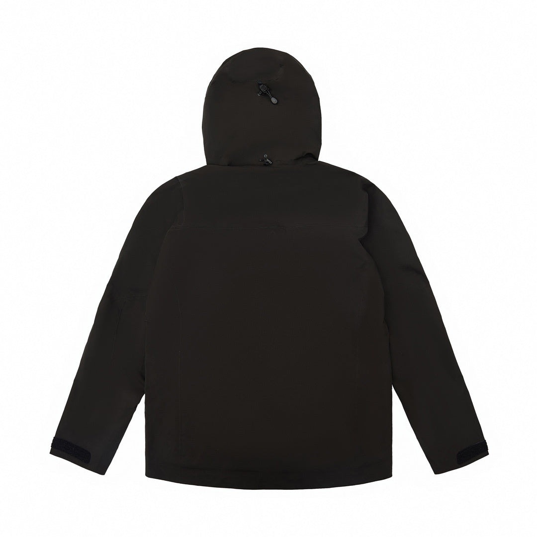 Arc'teryx Alpha SV Series Men's Hooded Waterproof Ski Jacket in "Black"