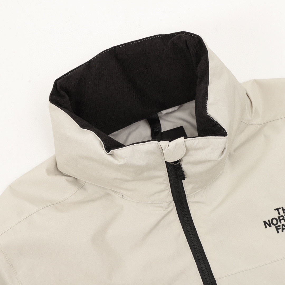 The North Face Venture Series "Beige" Men Waterproof Stand Collar Windbreaker Jacket