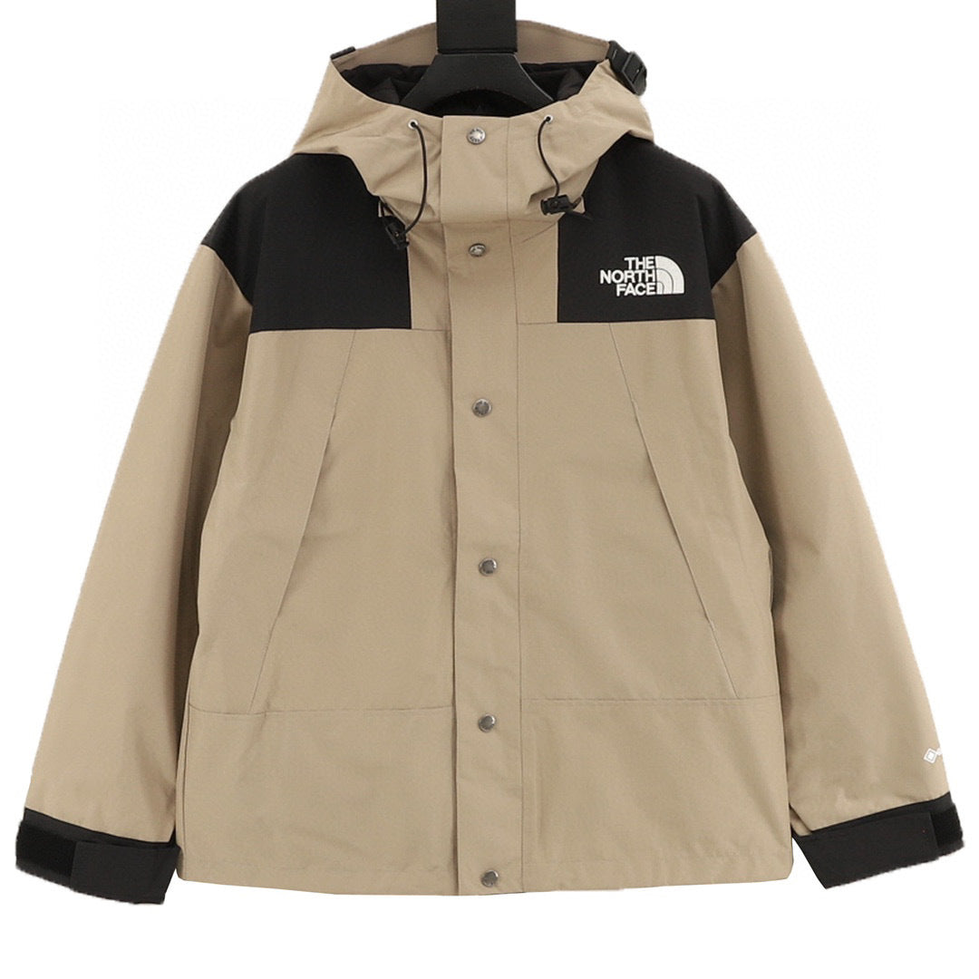 The North Face Mountain Series "Khaki Black" Men Gore-Tex Waterproof Hooded Hard Shell Jacket