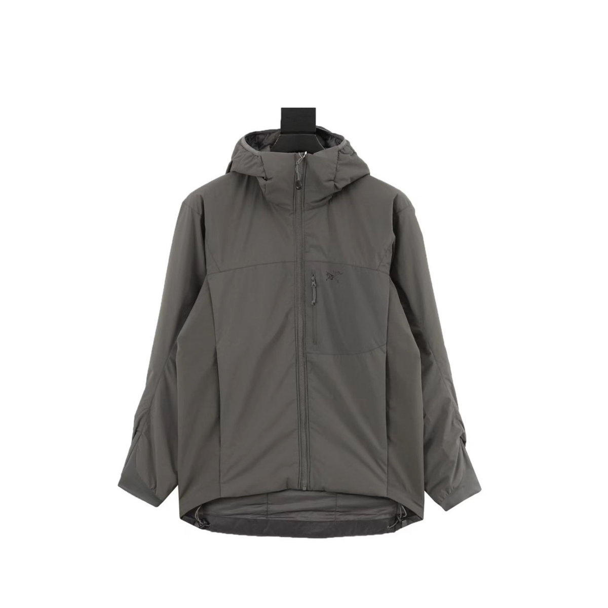 Arc'teryx Atom Series Men's Hooded Insulated Outdoor Jacket in "Charcoal Gray"