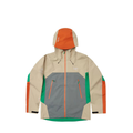 Arc'teryx Beta LT Series Men's GORE-TEX Hooded Rain Jacket "Color Block Beige Orange Green"