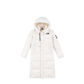 The North Face Long Hooded Puffer Parka Jacket Off White Long Down Coat
