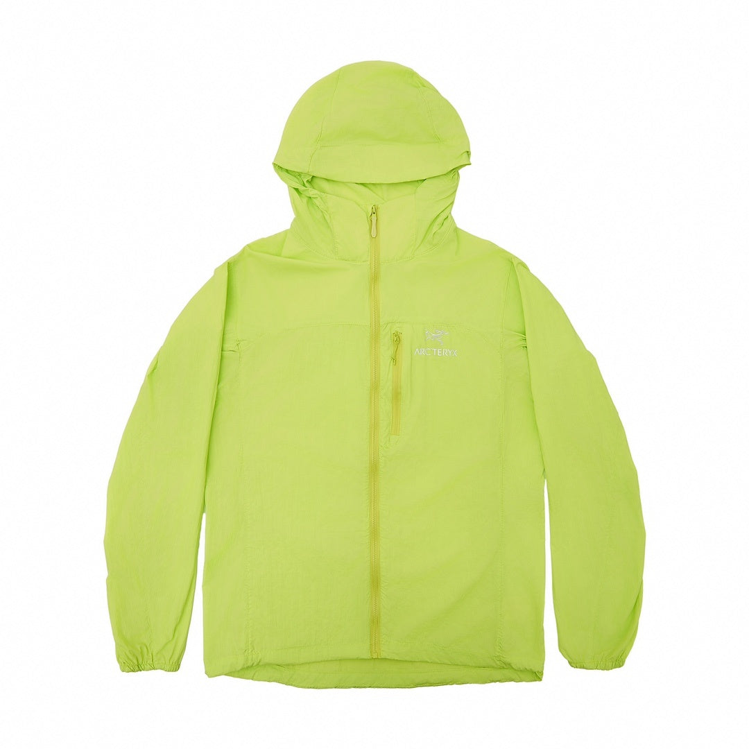 Arc'teryx Squamish Series Men's Hooded Windbreaker "Lime Green"-Outdoor sun-protection clothing