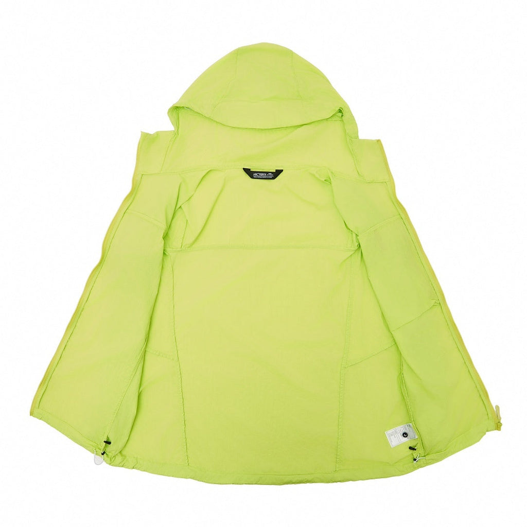 Arc'teryx Squamish Series Men's Hooded Windbreaker "Lime Green"-Outdoor sun-protection clothing