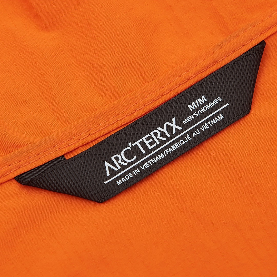 Arc'teryx Squamish Series Men's Hooded Windbreaker "Orange"-Outdoor sun-protection clothing