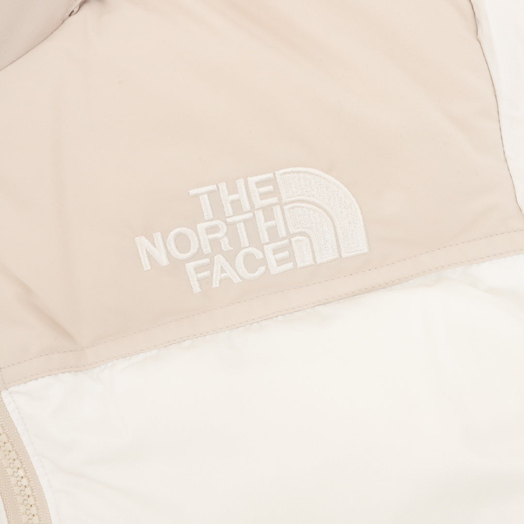 The North Face 1996 Retro Nuptse Series "Cream White" Men Stand Collar Puffer Down Jacket
