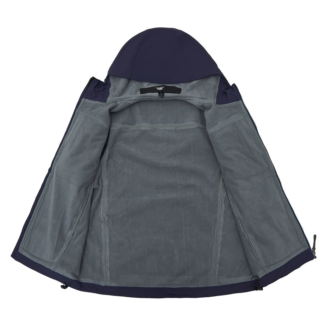 Arc'teryx Gamma Series Men's Fleece Lined Hooded Softshell Jacket in "Navy Blue"