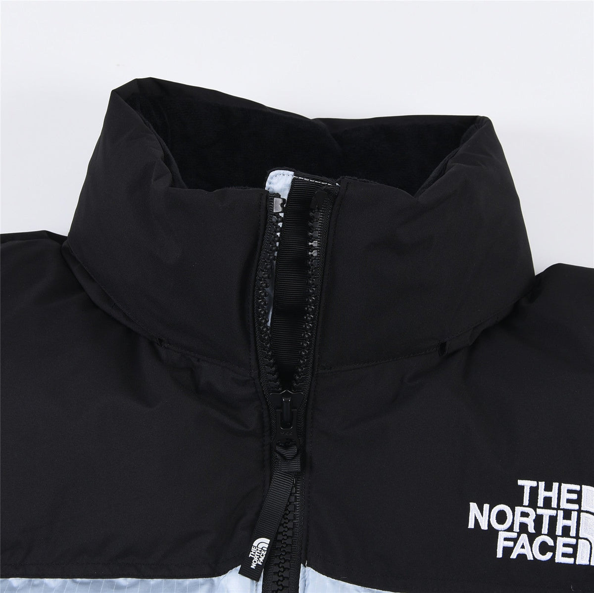 The North Face 1996 Retro Nuptse 700 Fill Puffer Jacket "Light Blue Black Color Block"