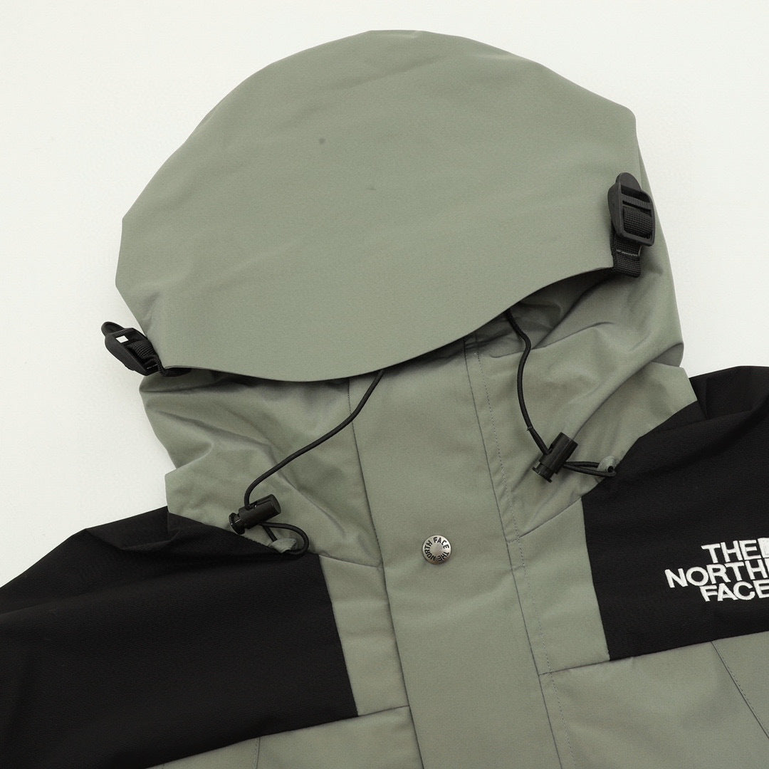 The North Face Mountain Series "Sage Green Black" Men Gore-Tex Waterproof Hooded Hard Shell Jacket