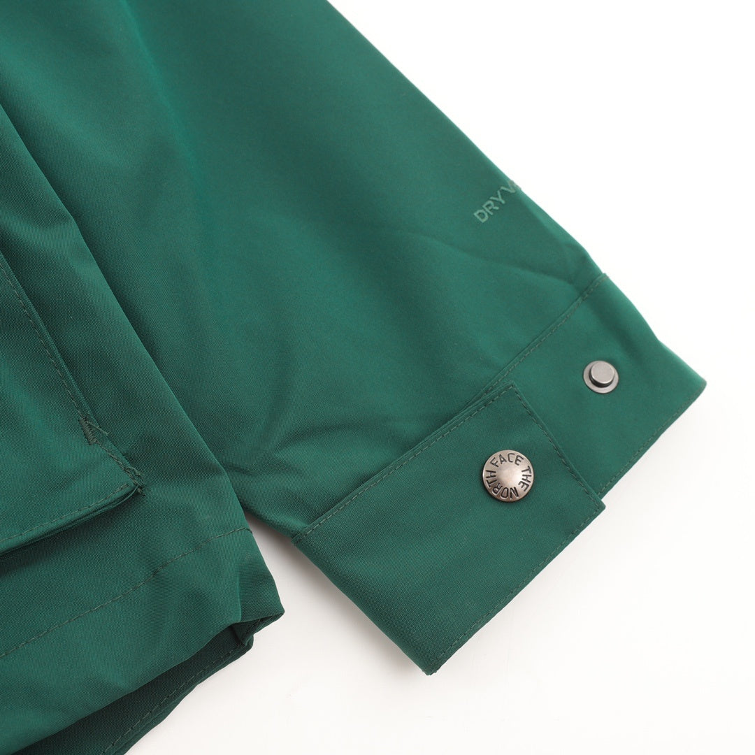 The North Face Series Men Hooded Windproof Rain Jacket "Forest Green"