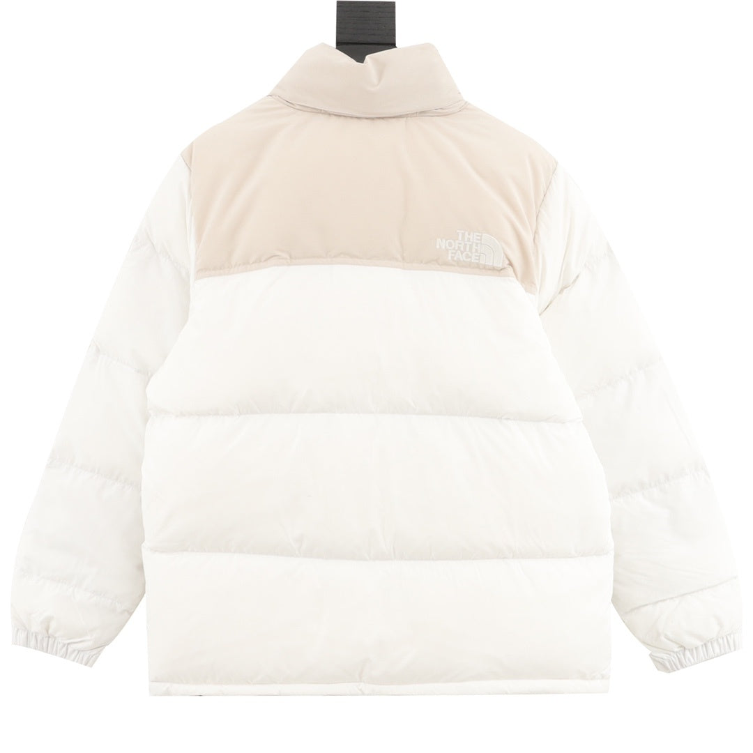 The North Face 1996 Retro Nuptse Series "Cream White" Men Stand Collar Puffer Down Jacket